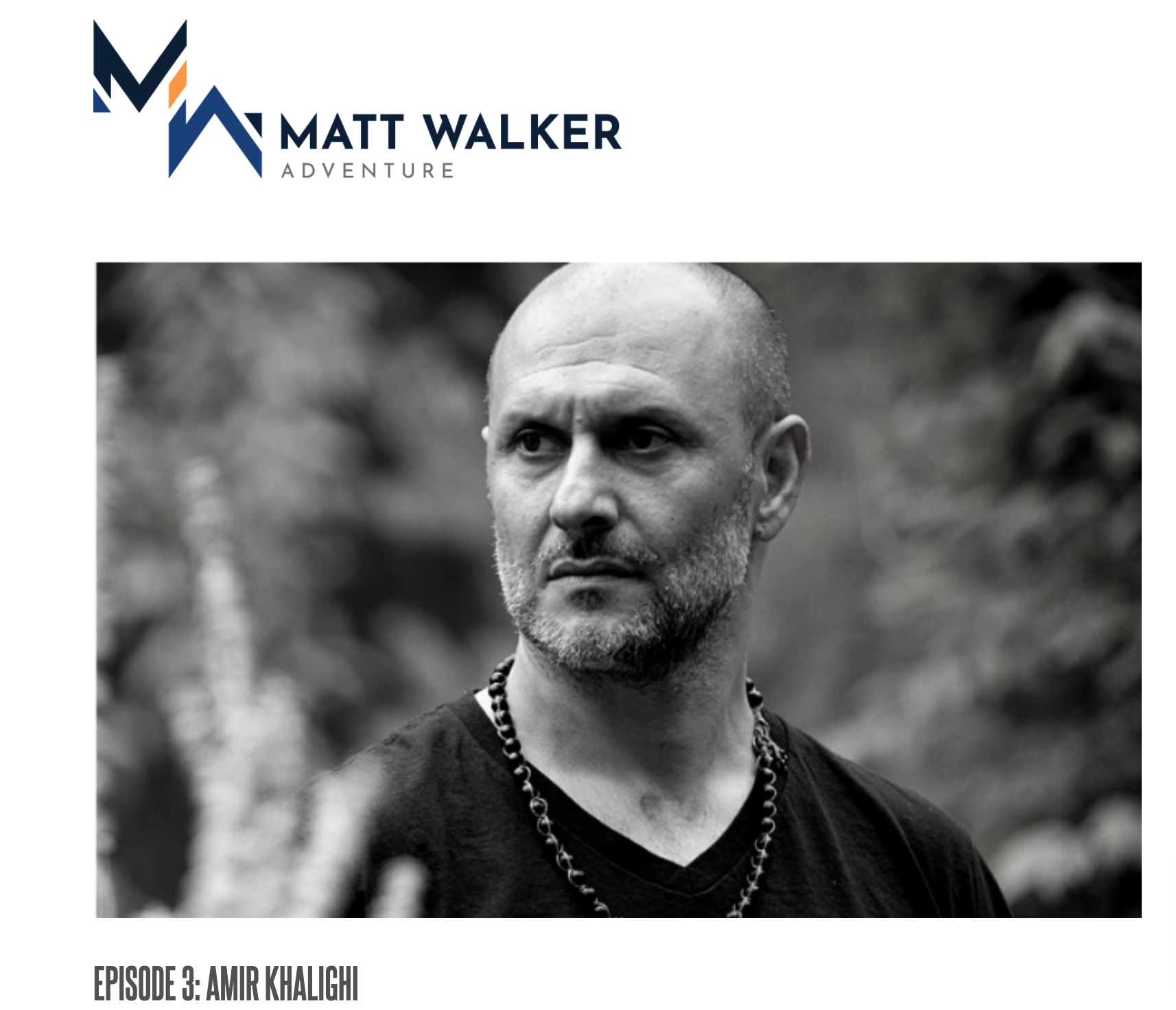 Amir Khalighi founder of Embodied Masculine™ on the Matt Walker Podcast