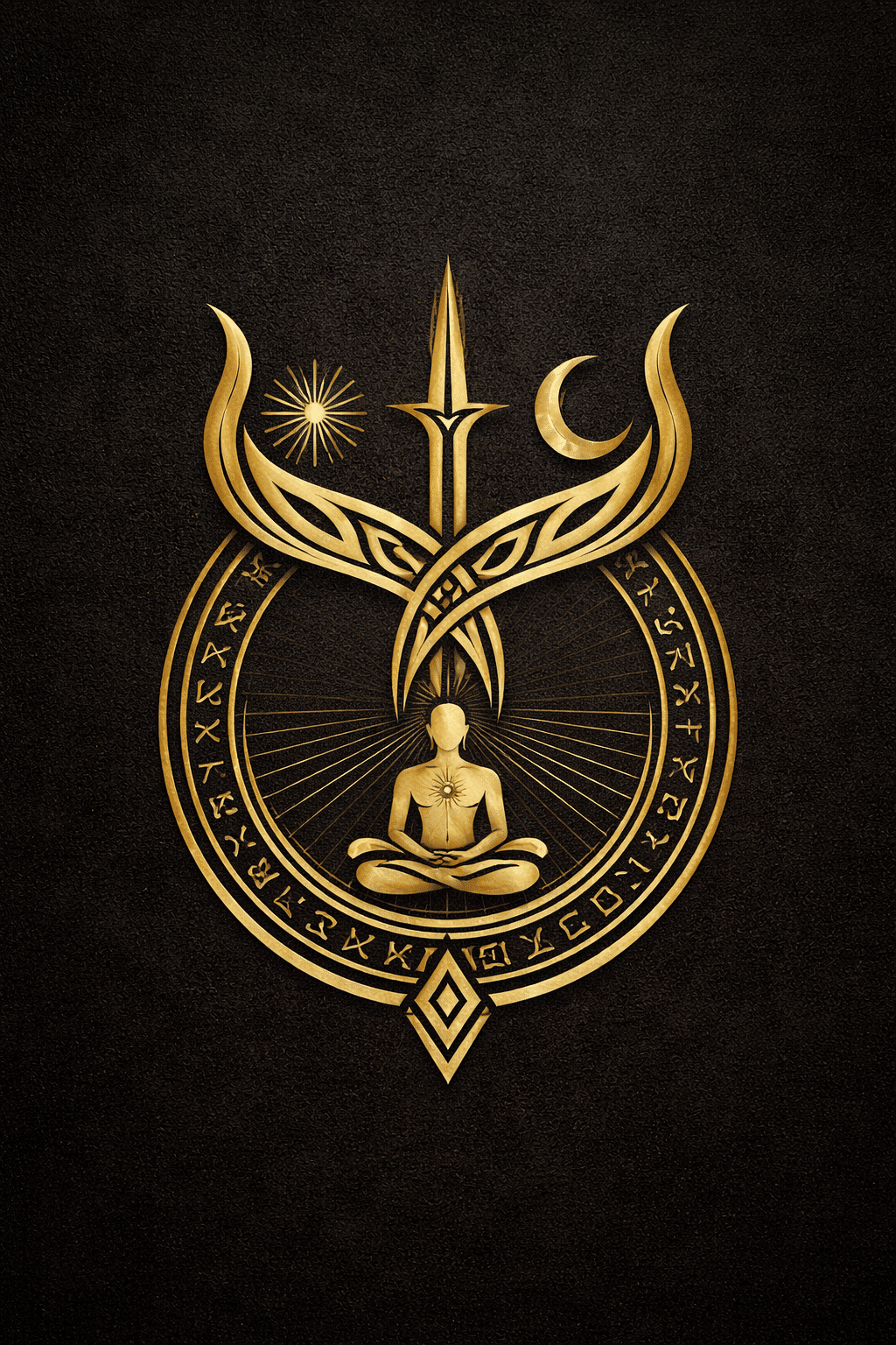 Emblem of paths and balance