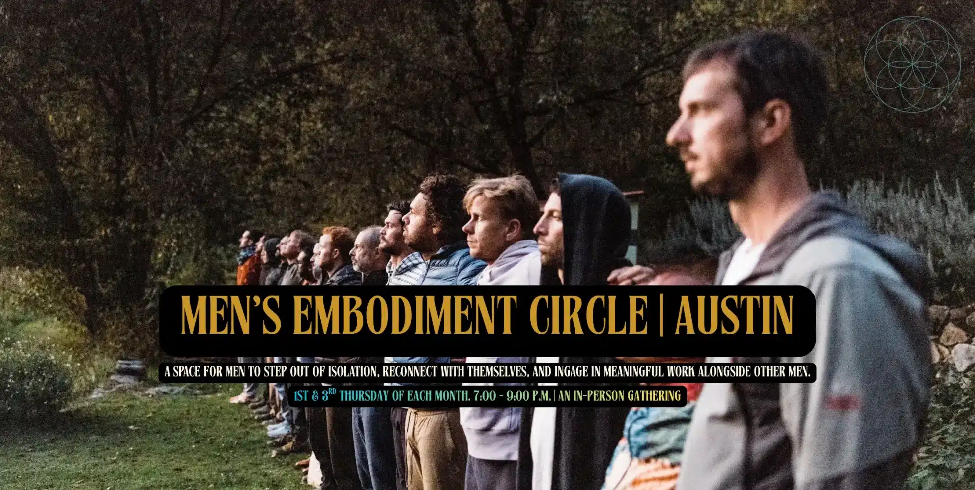 Men's Embodiment Circle Austin - In Person Gathering | Embodied Masculine™